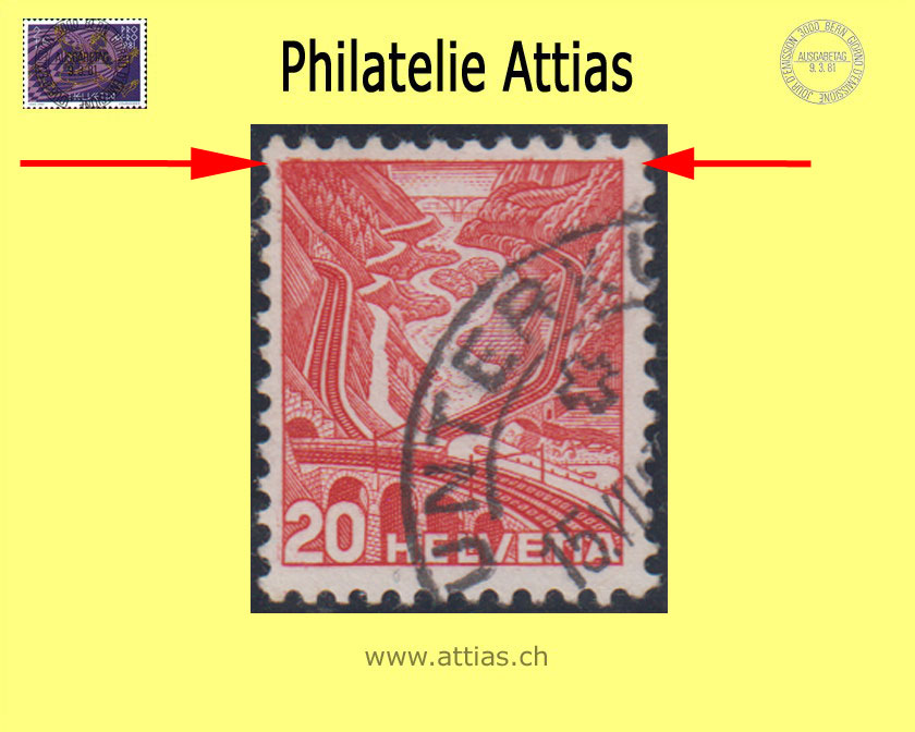 CH 1936 205Az.2.02 Val Leventina corrugated - double embossing cancelled (2)