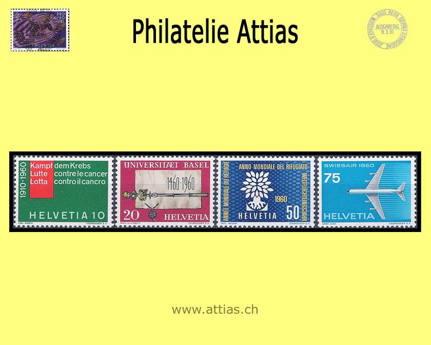 CH 1960 Propaganda stamps Set MNH