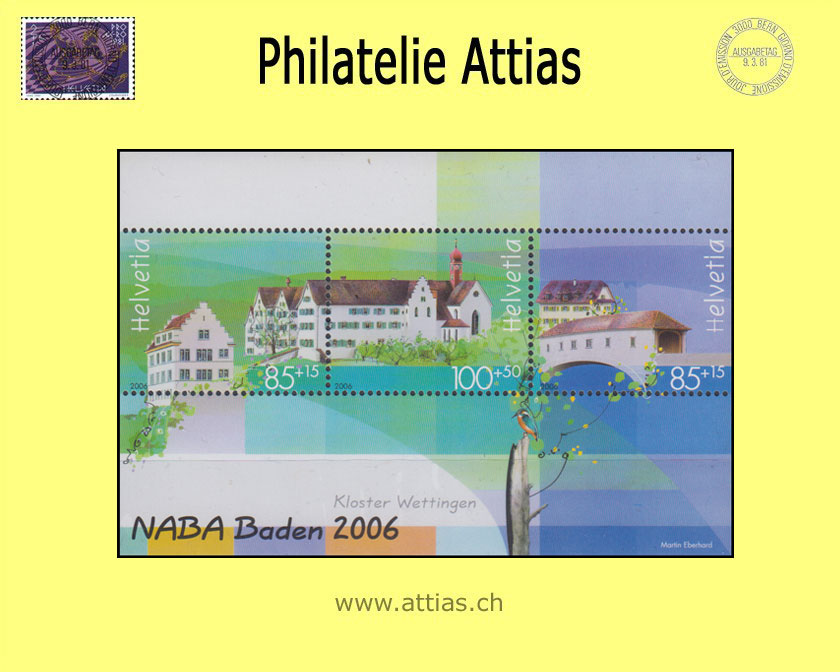 CH 2006 W93I (Bl.40) Block NABA I 2006 Baden  Postfrisch
