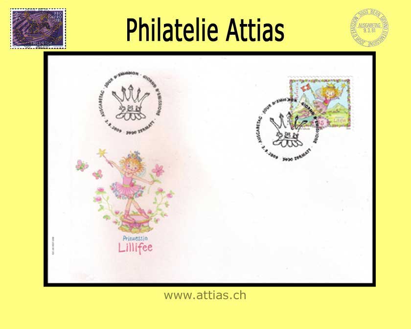 CH 2009 FDC Princess Lilifee - Stamp of Stamp booklets