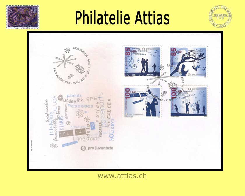 CH 2009 FDC Pro Juventute - Stamps out of sheet