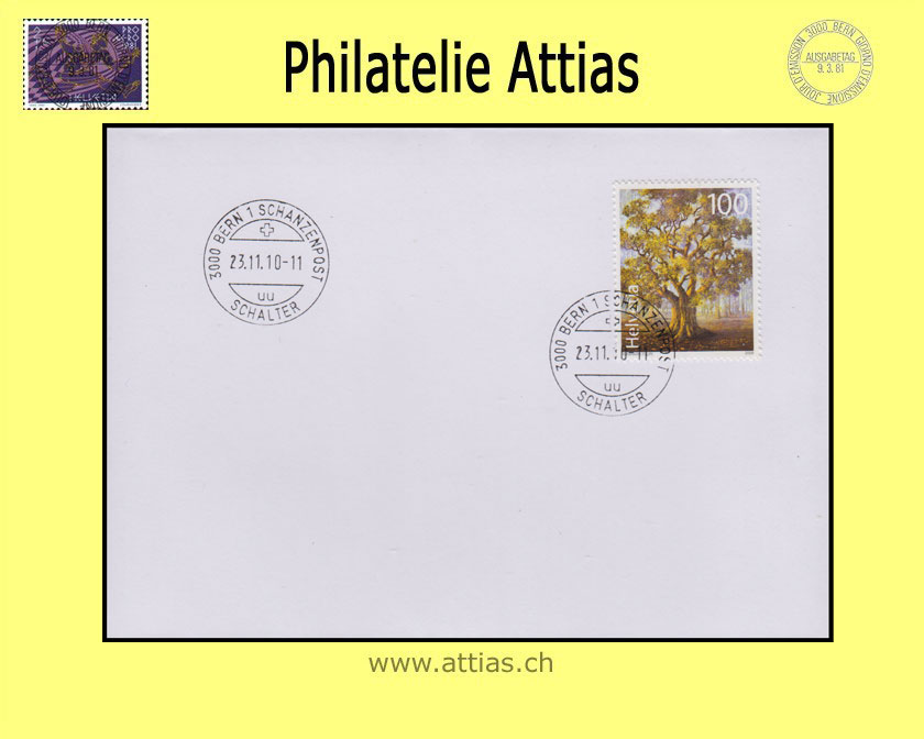CH 2010 Early date cover Old trees - Oak (2nd edition) no address