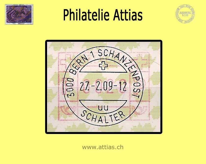 CH 2007 ATM Type 9z, Single value  with Full Cancellation Bern
