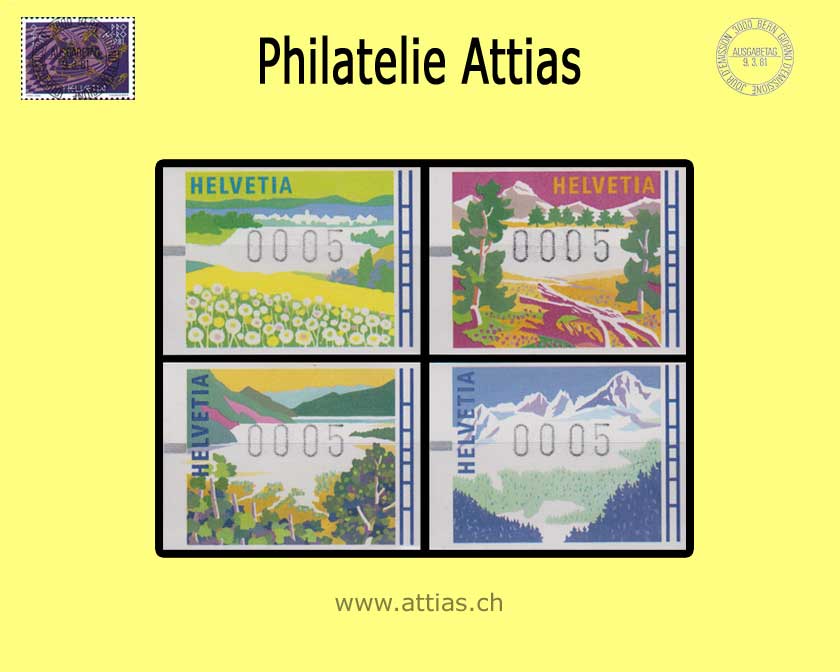 CH 1996 ATM Type 11-14,  4 values  MNH