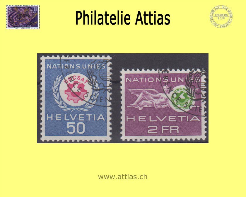 CH 1963 DVII 38-39 UNCSAT (science and technology), set cancelled