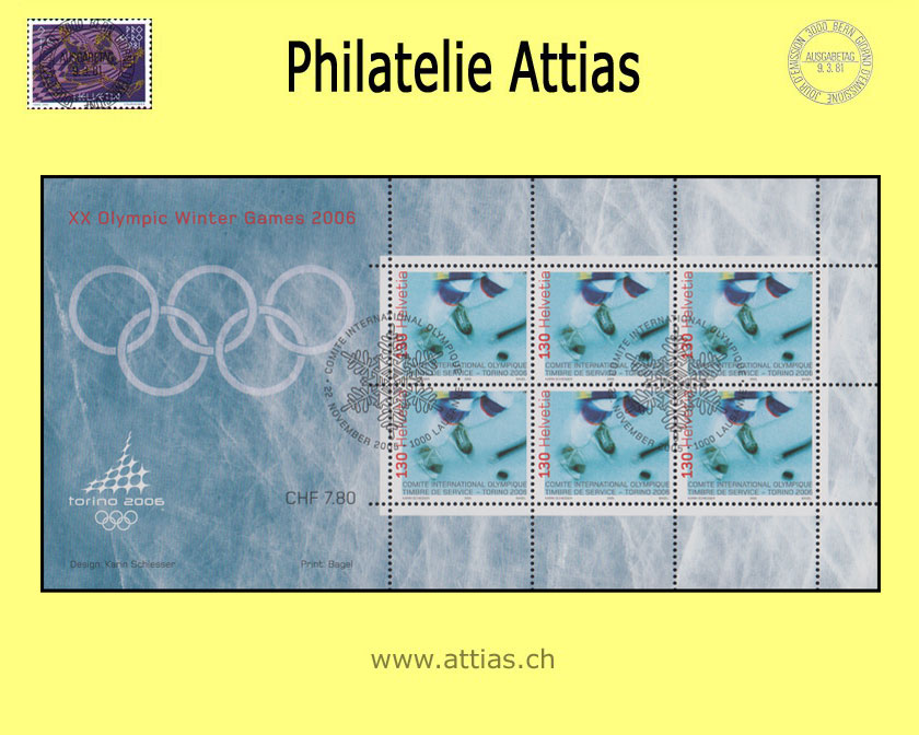 CH 2005 Olympische Winterspiele Turin 2006 IOC - ET-Stempel