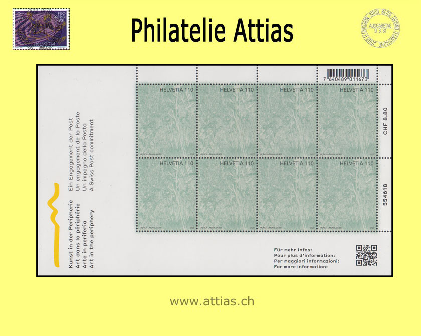 CH 2022 Art in the periphery - decorative sheet - MNH