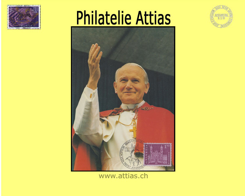 CH 1984 MK Einsiedeln Papstbesuch II S.S. Jean-Paul II - 1983